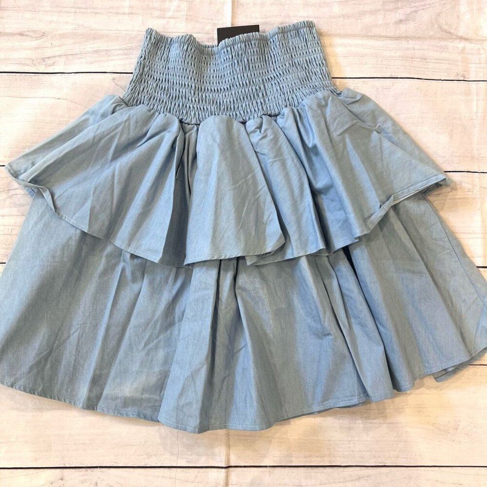 🆕NWT Jay Basics Smocked Tiered Skirt